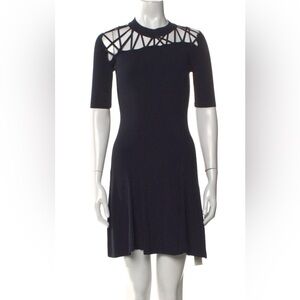 CUSHNIE ET OCHS Navy Cut Out Neck Dress - NWT